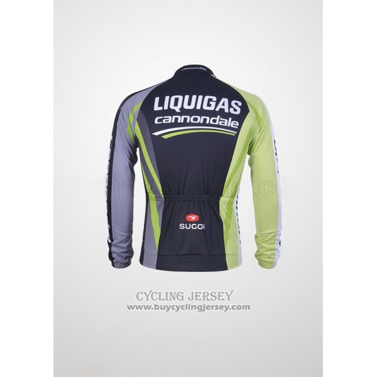 2011 Jersey Liquigas Cannondale Long Sleeve Black And Green
